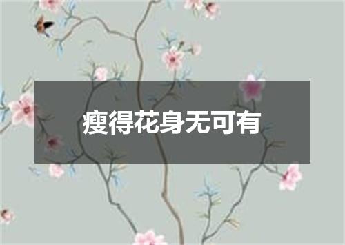 瘦得花身无可有