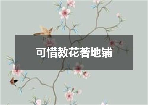 可惜教花著地铺