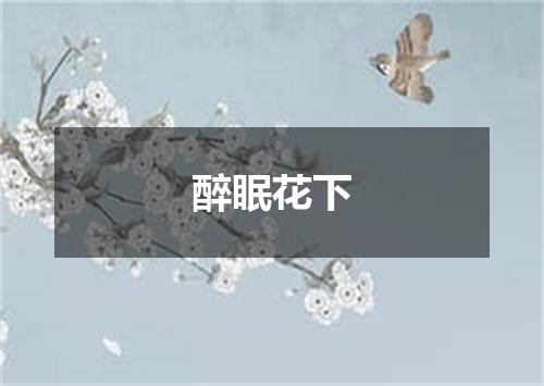 醉眠花下