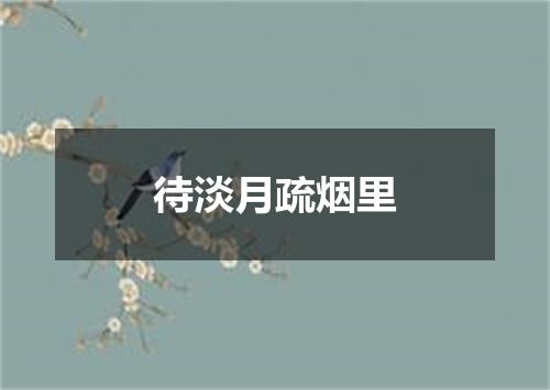 待淡月疏烟里