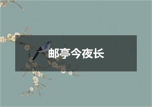 邮亭今夜长