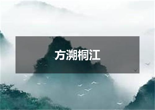 方溯桐江