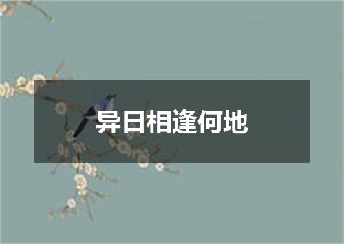 异日相逢何地