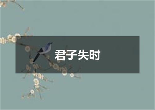 君子失时