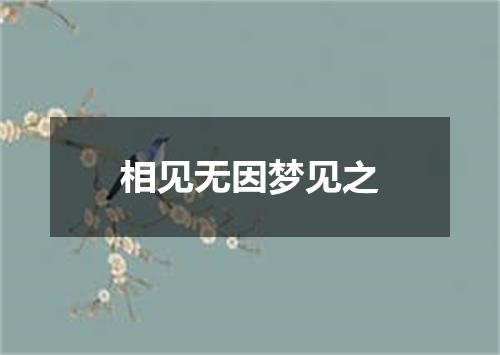 相见无因梦见之