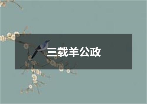 三载羊公政