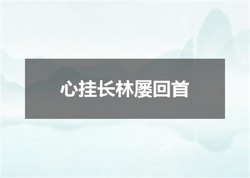 心挂长林屡回首