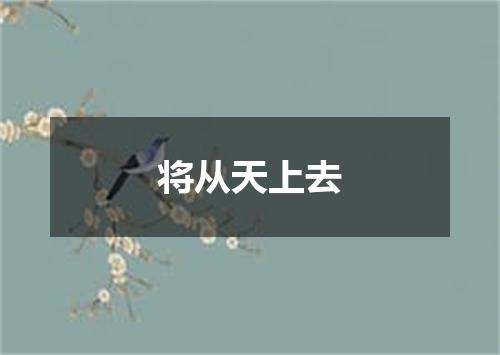 将从天上去