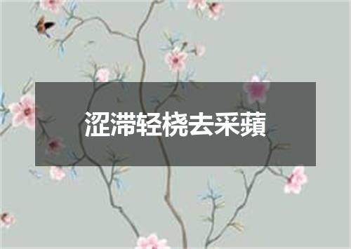 涩滞轻桡去采蘋