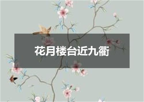 花月楼台近九衢