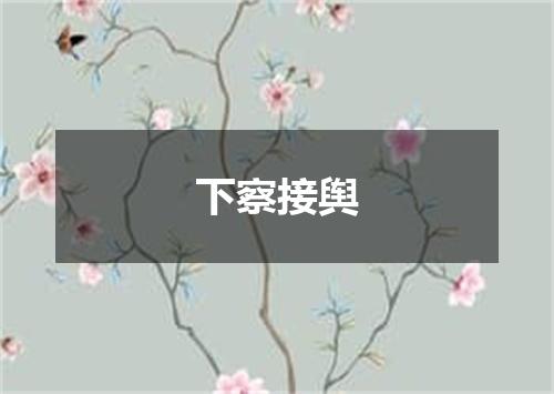 下察接舆