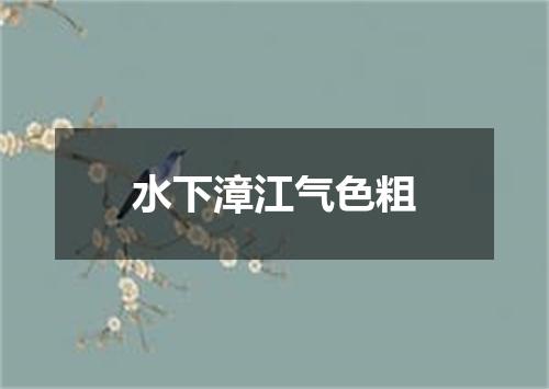 水下漳江气色粗