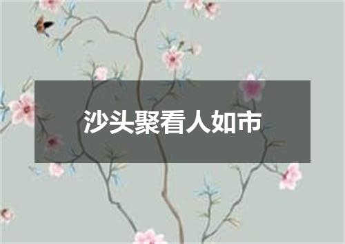 沙头聚看人如市