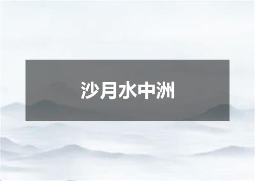 沙月水中洲