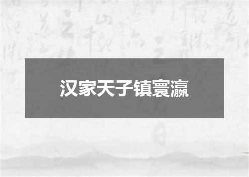 汉家天子镇寰瀛