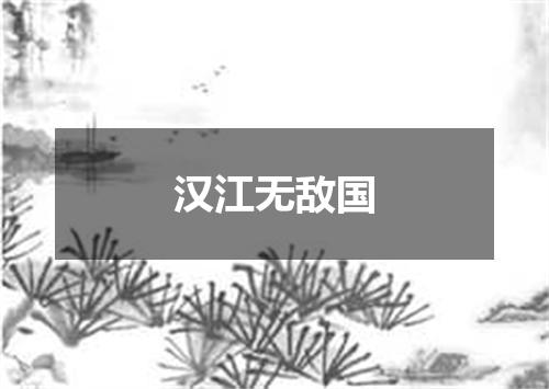 汉江无敌国