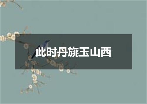 此时丹旐玉山西