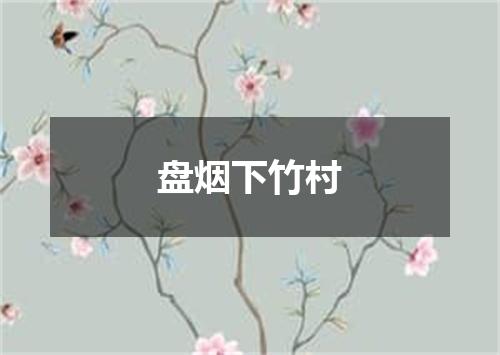 盘烟下竹村