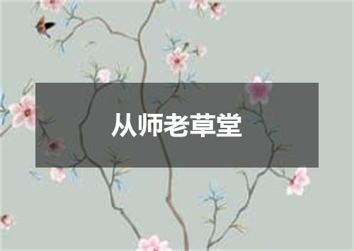 从师老草堂