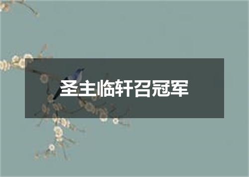 圣主临轩召冠军