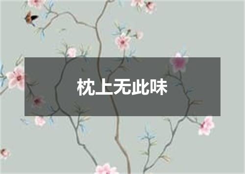 枕上无此味