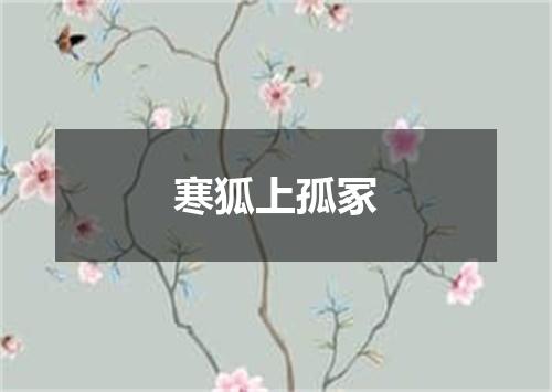 寒狐上孤冢