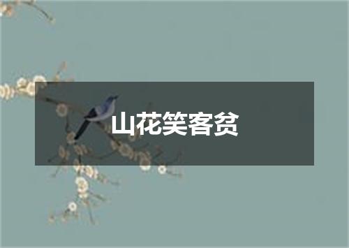 山花笑客贫