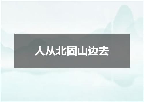 人从北固山边去