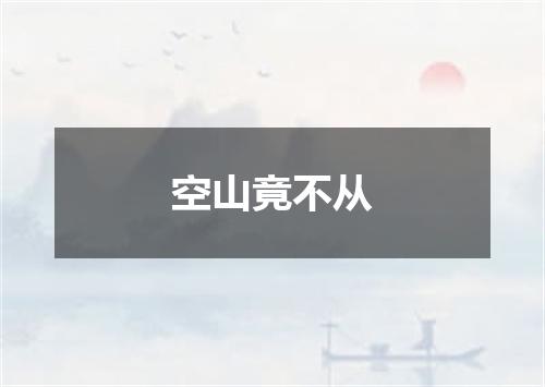 空山竟不从