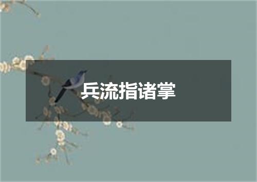 兵流指诸掌