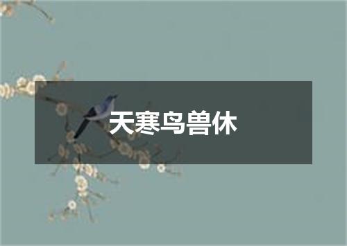 天寒鸟兽休