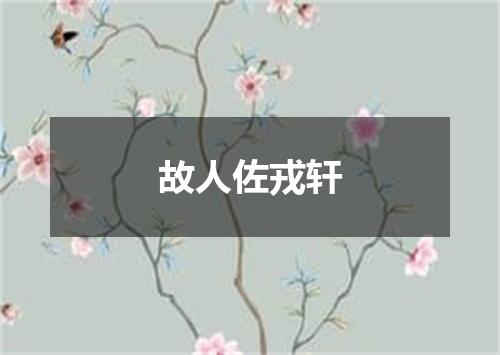 故人佐戎轩