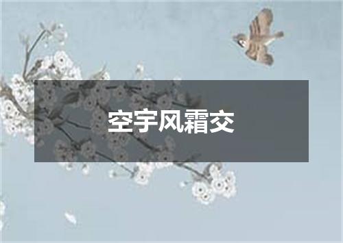 空宇风霜交