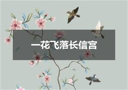 一花飞落长信宫