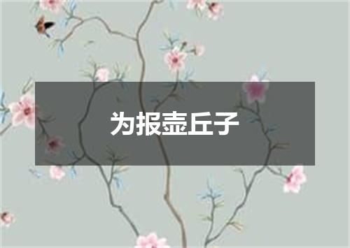 为报壶丘子