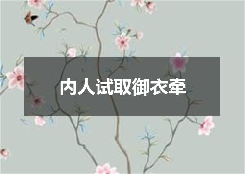 内人试取御衣牵