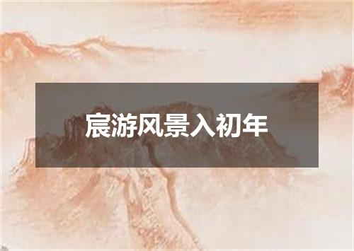 宸游风景入初年