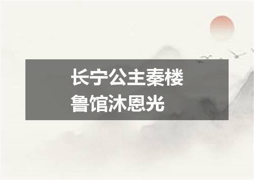 长宁公主秦楼鲁馆沐恩光