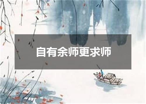 自有余师更求师