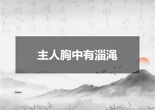 主人胸中有淄渑