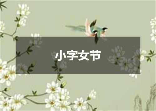 小字女节