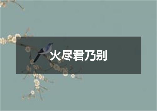 火尽君乃别