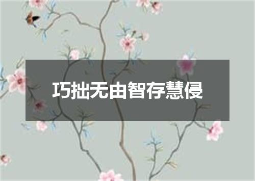 巧拙无由智存慧侵