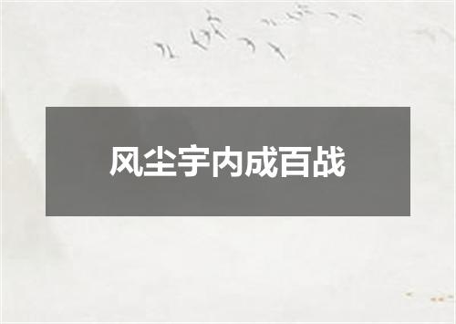 风尘宇内成百战