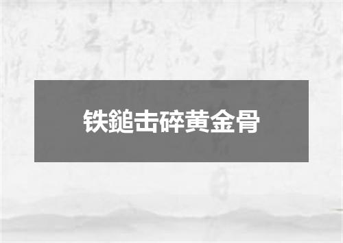 铁鎚击碎黄金骨