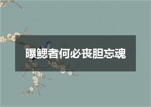 曝鳃者何必丧胆忘魂