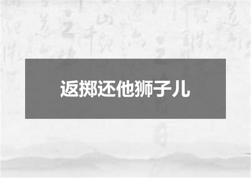 返掷还他狮子儿