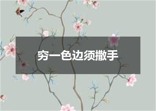 穷一色边须撒手