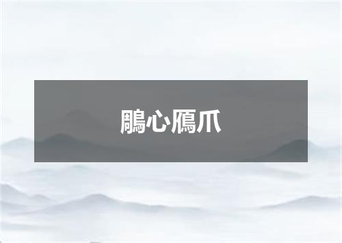 鵰心鴈爪