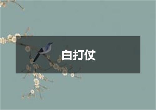 白打仗